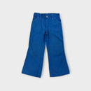 Vintage Blue Chambray Flare Pants, Size 6
