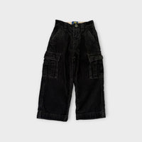 00s Oshkosh Black Corduroy Cargo Pants, Size 3