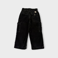00s Oshkosh Black Corduroy Cargo Pants, Size 3
