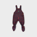 Vintage OshKosh B'Gosh Plaid Footed Overalls, Size 0