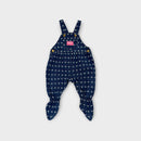 Vintage OshKosh B'Gosh Flower Print Footed Overalls, Size 0