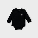 Carharrt Black Long Sleeve Bodysuit, Size 0