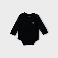 Carharrt Black Long Sleeve Bodysuit, Size 0