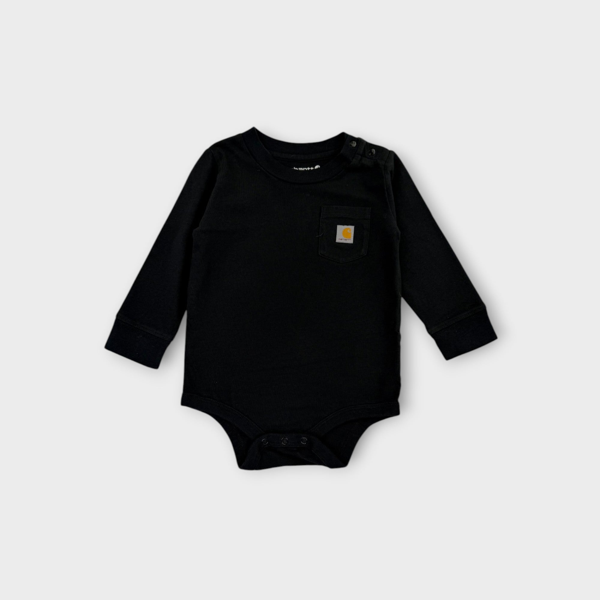 Carharrt Black Long Sleeve Bodysuit, Size 0