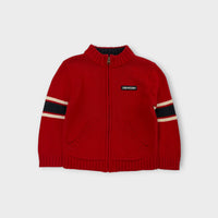 00s Oshkosh Zip Up Knit Cardigan, Size 4