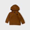 Brown Carhartt Quarter Zip Hoodie, Size 1