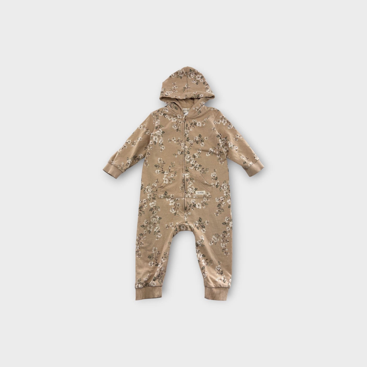 Newbie Floral Onesie, Size 0