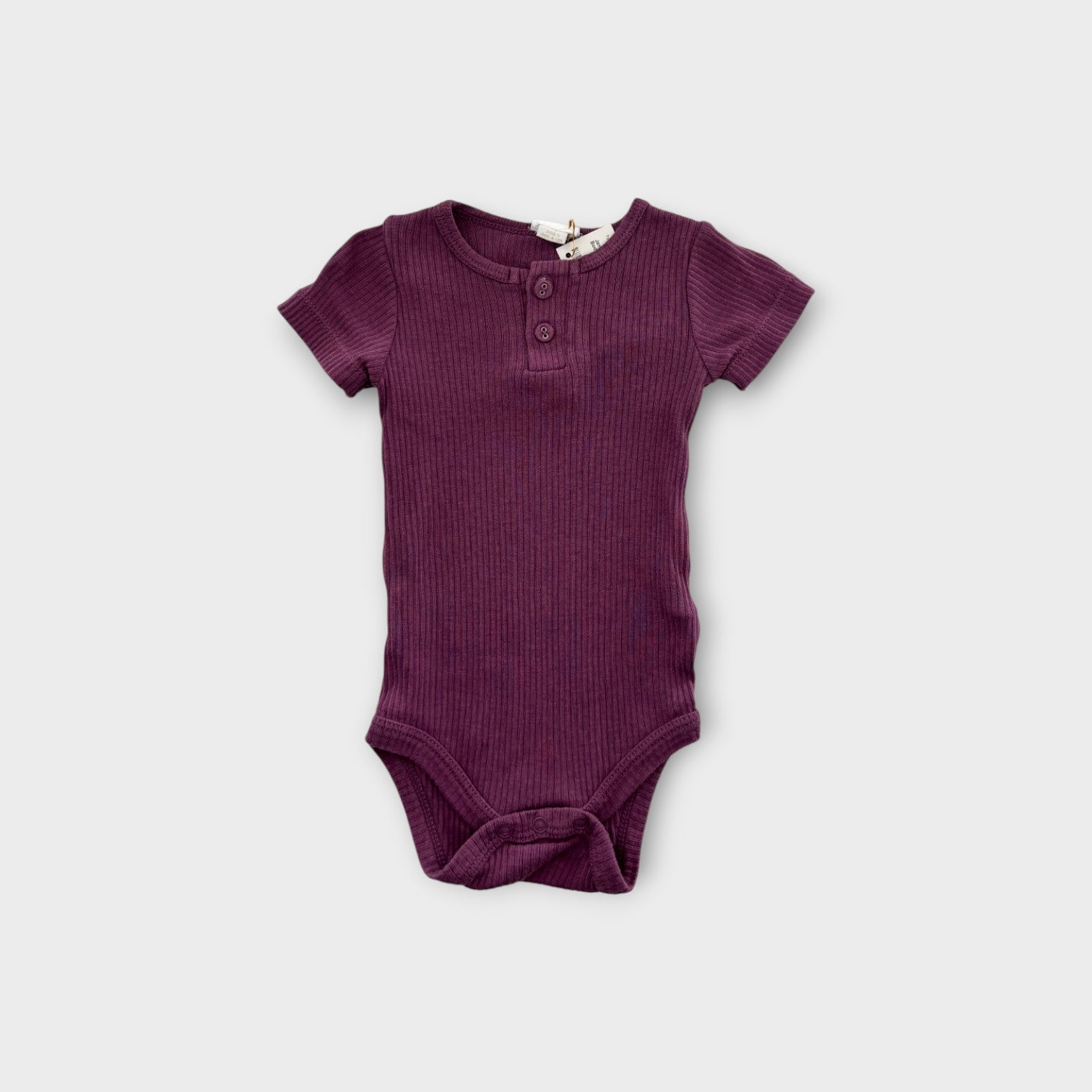 Jamie Kay Purple Ribbed Bodysuit, Size 0