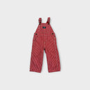 Retro Oshkosh B'Gosh Red Hickory Overalls, Size 1