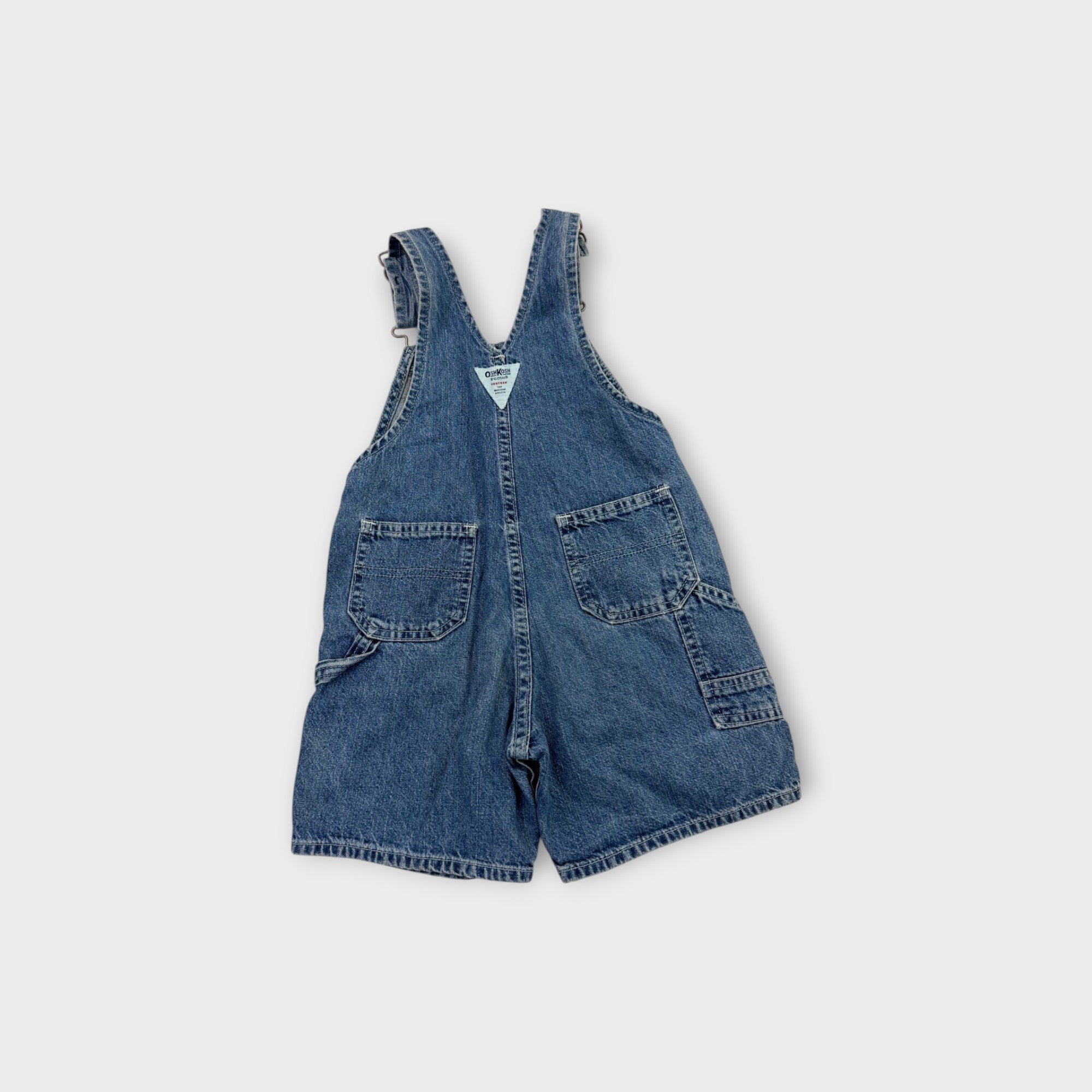 Vintage OshKosh B'Gosh Denim Carpenter Shortalls, Size 3