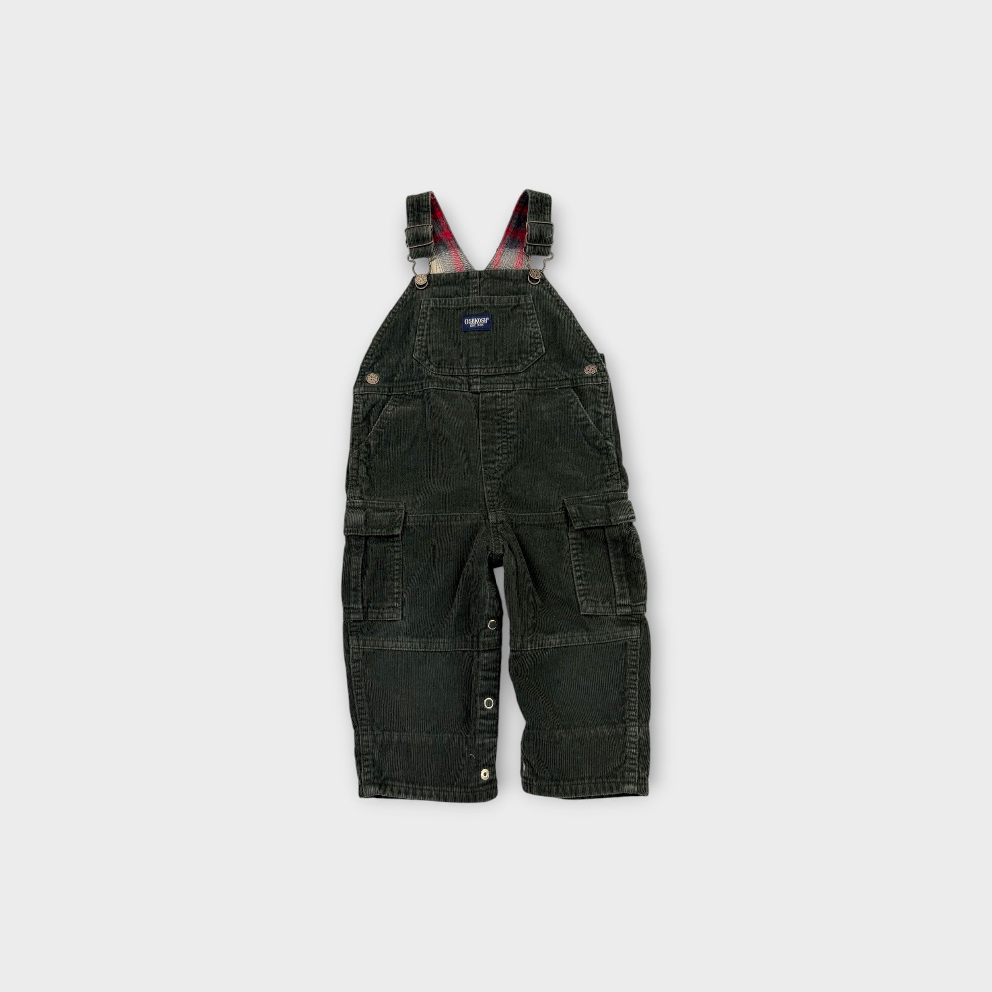 Vintage Oshkosh B'Gosh Corduroy Overalls, Size 0