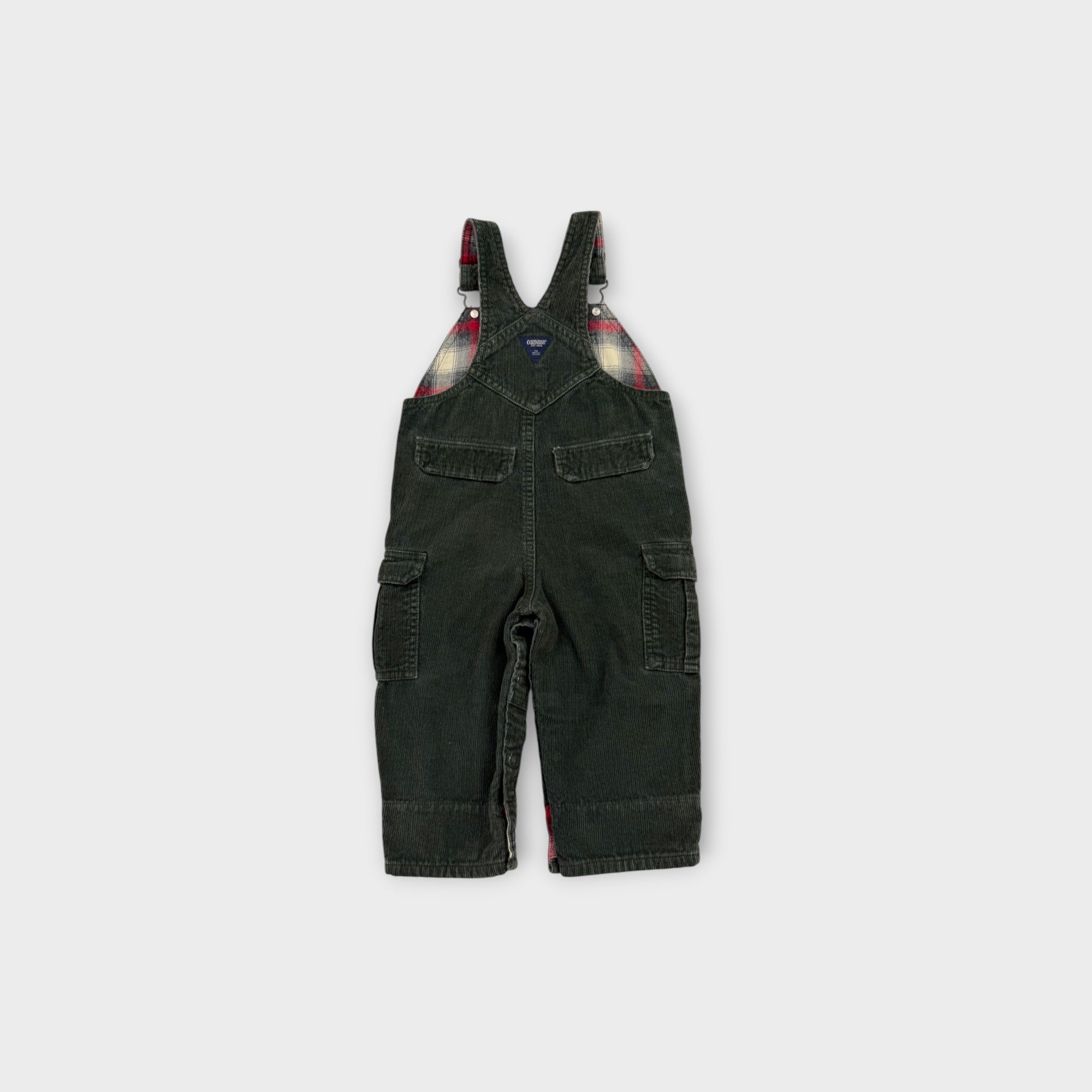 Vintage Oshkosh B'Gosh Corduroy Overalls, Size 0