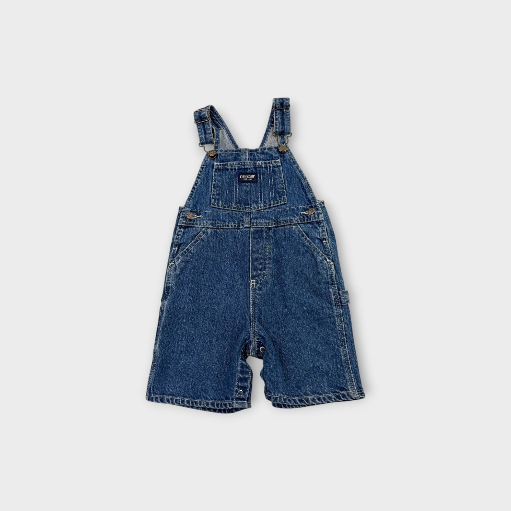 Vintage OshKosh B'Gosh Denim Carpenter Overalls, Size 2