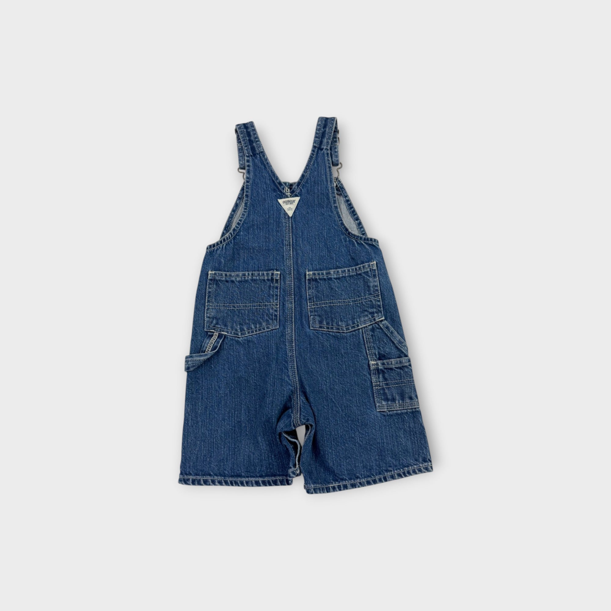 Vintage OshKosh B'Gosh Denim Carpenter Overalls, Size 2