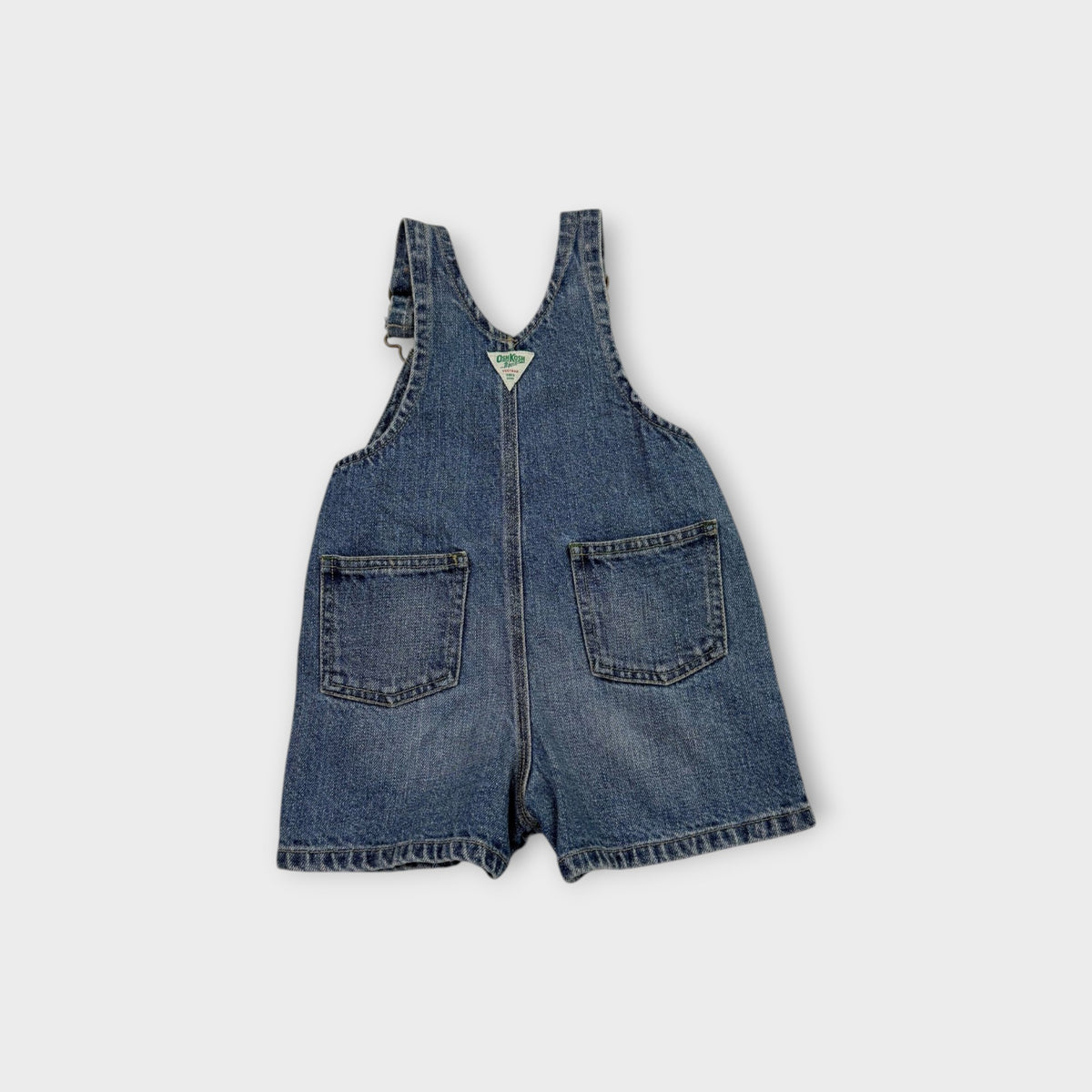 Vintage OshKosh B'Gosh Denim Shortalls, Size 0
