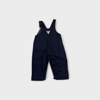 Vintage OshKosh B'Gosh Navy Lined Overalls, Size 0