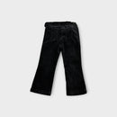 Retro Black Velour Pants, Size 3