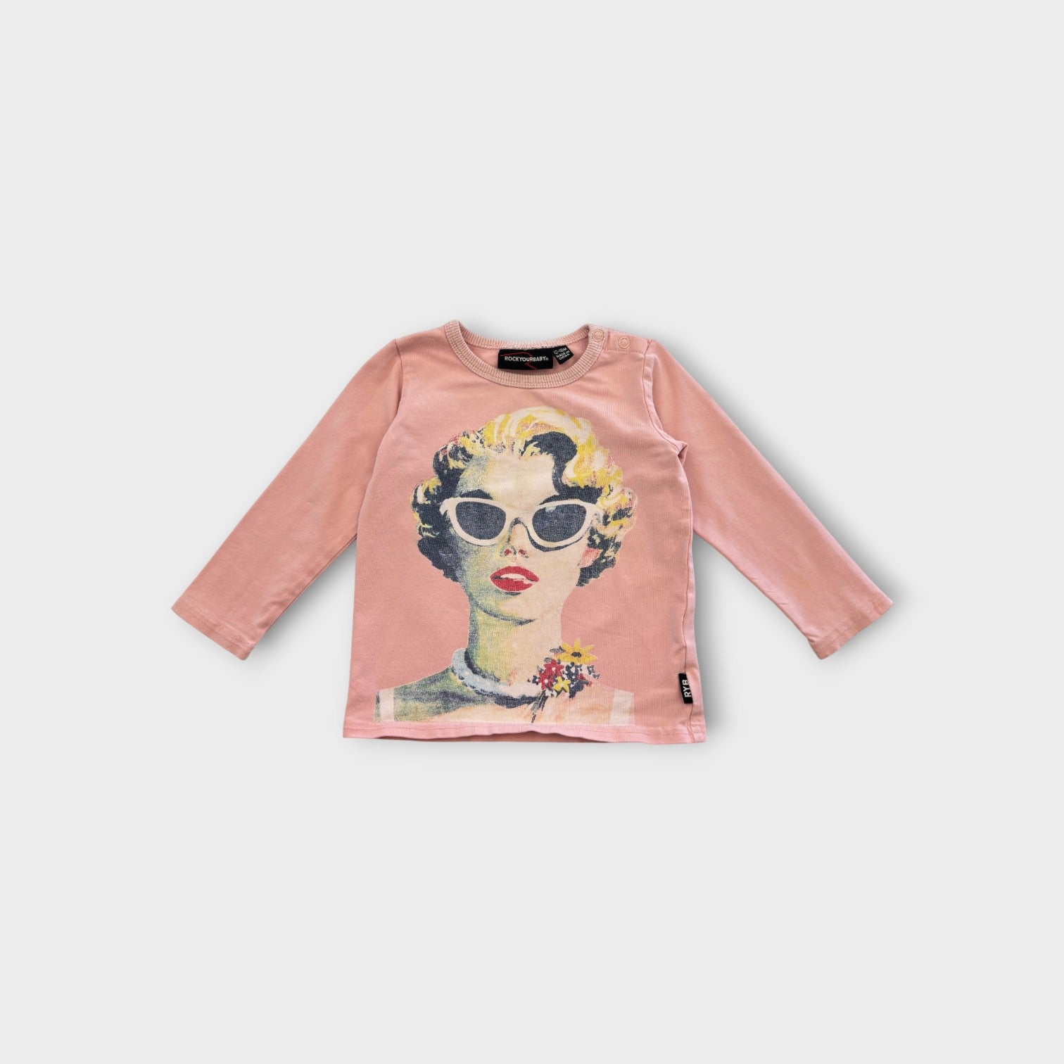 Rock Your Baby Pink Long Sleeve, Size 1