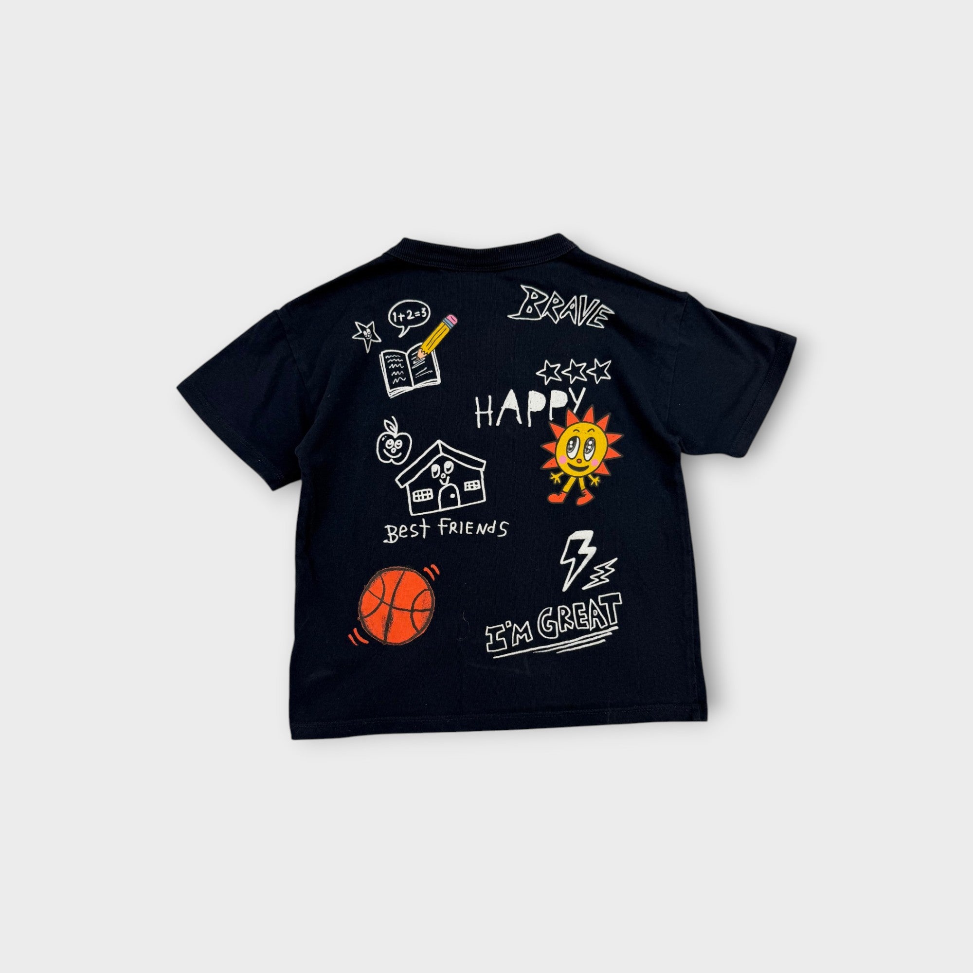 I Scream Colour Navy T-Shirt, Size 6