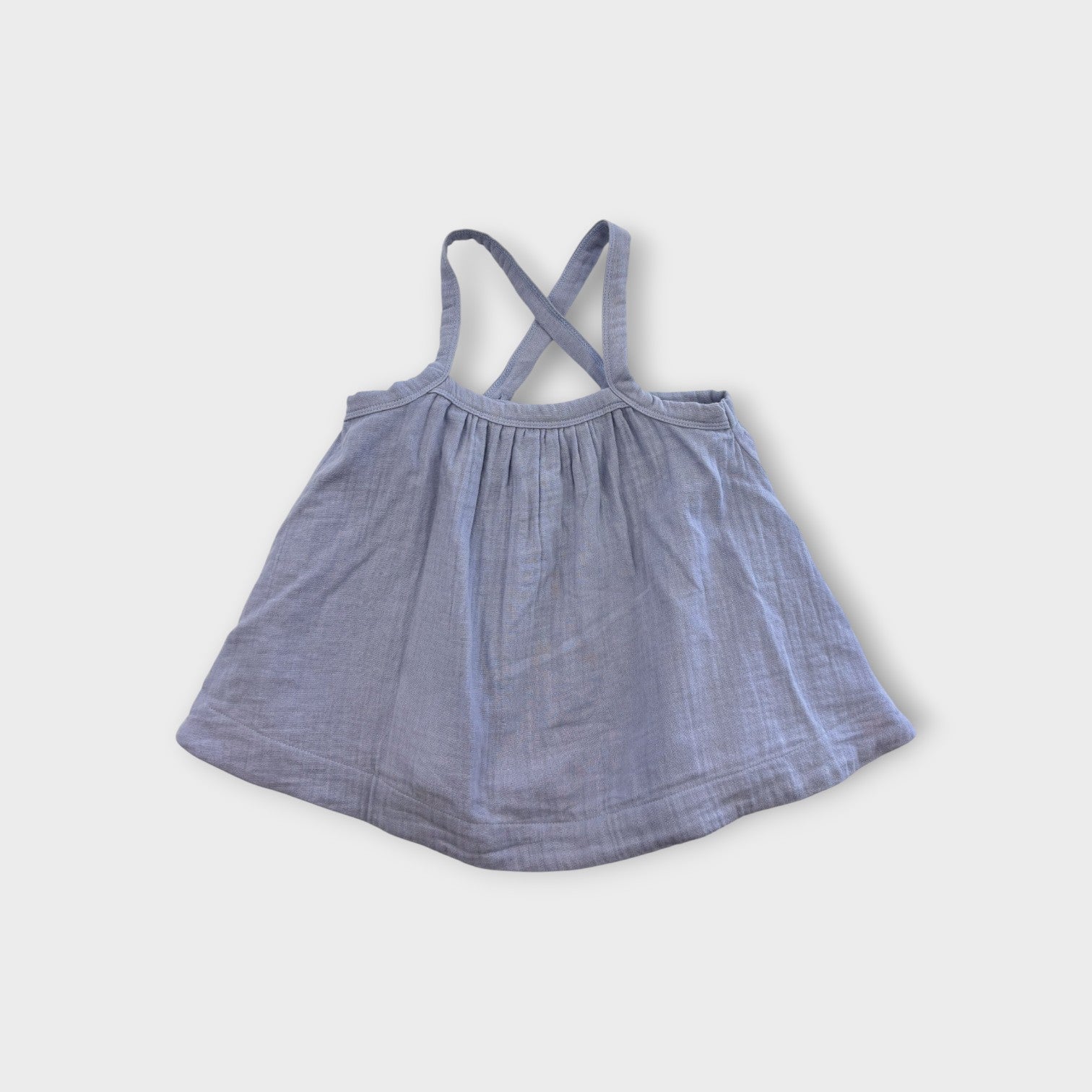 Nature Baby Blue Pinafore Dress, Size 1