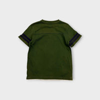 Retro Style Green Football T-Shirt, Size 5