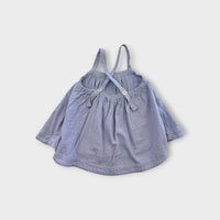 Nature Baby Blue Pinafore Dress, Size 1