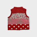 Oobi Red Patchwork Vest, Size 1