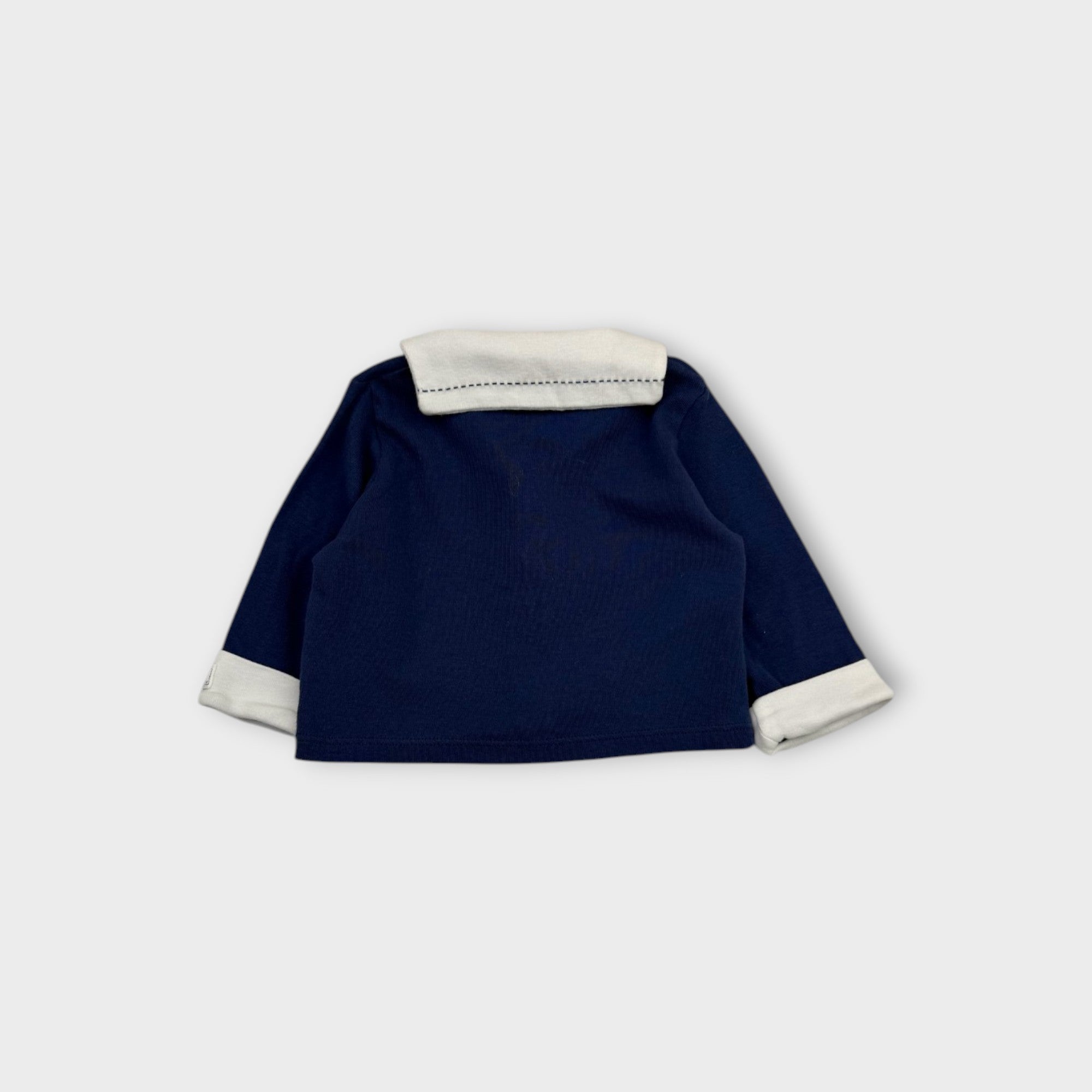 Petit Bateau Sailor Cardigan, Size 000