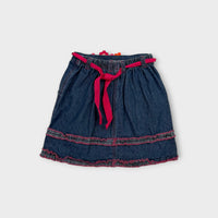 Retro Denim Flower Skirt, Size 5