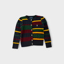 Polo RL Stripe Cable Knit Cardigan, Size 3
