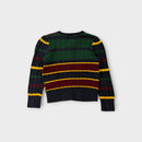 Polo RL Stripe Cable Knit Cardigan, Size 3