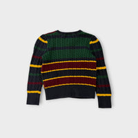 Polo RL Stripe Cable Knit Cardigan, Size 3