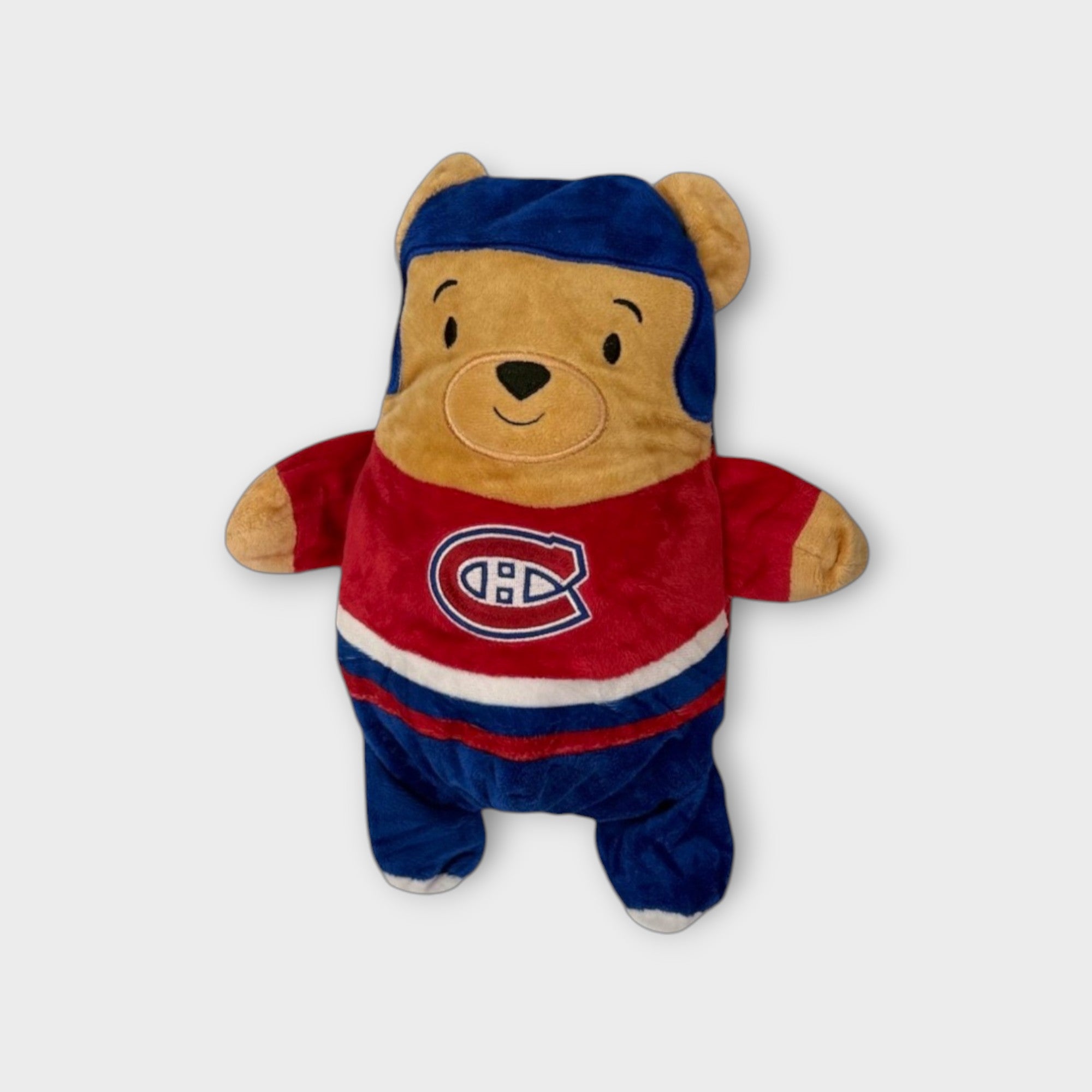 NHL Montreal Canadiens Zip-Up Hoodie 2 in 1 Jacket and Plushie, Size 4-5