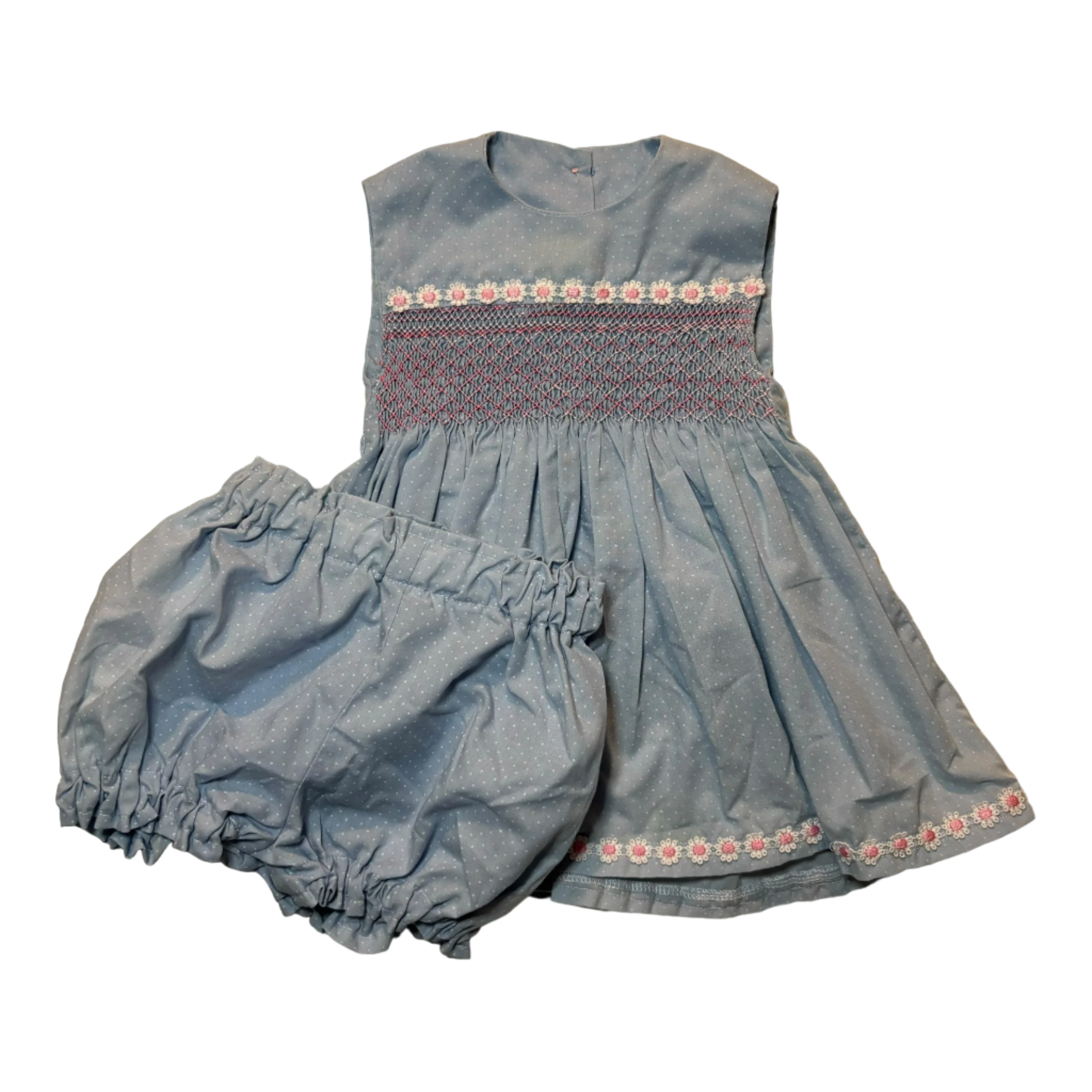 Handmade Smocked Dress, Size 000