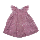 Pink and Silver Star Tulle Dress, Size 1