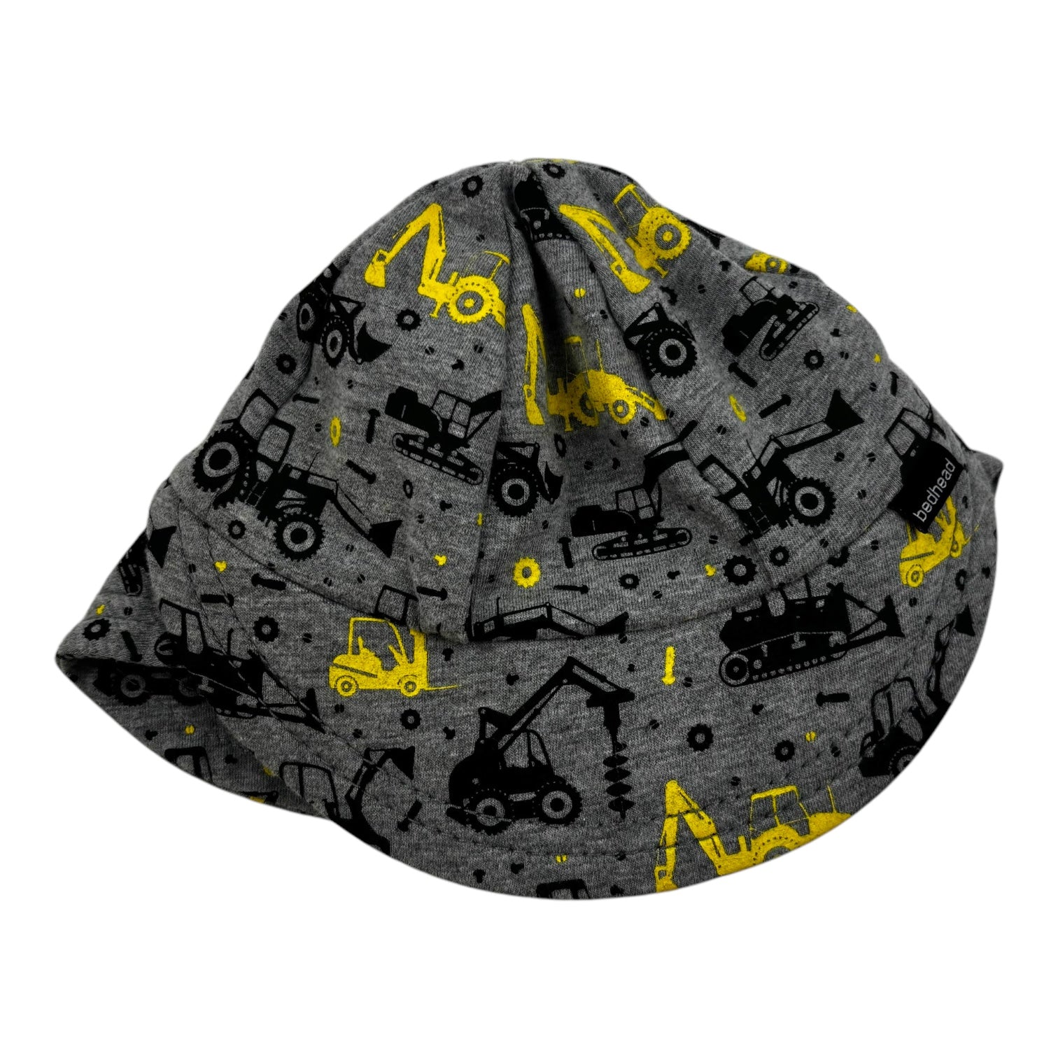 Tractor Print Bedhead Hat, Size XXS