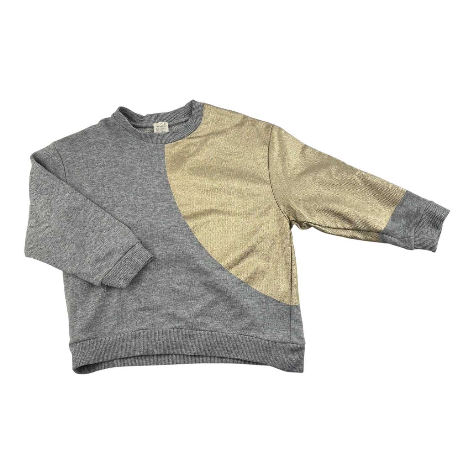 COS Grey and Gold Jumper, Size 5-6