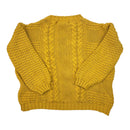 Bella & Lace Yellow Cable Knit, Size 10-12