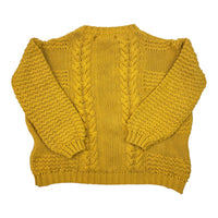 Bella & Lace Yellow Cable Knit, Size 10-12