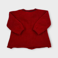 La Stupenderia Red Knit Cardigan, Size 000