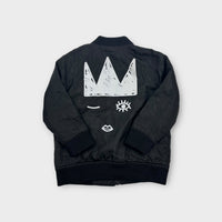 Tiny Tribe Black Bomber Jacket, Size 5
