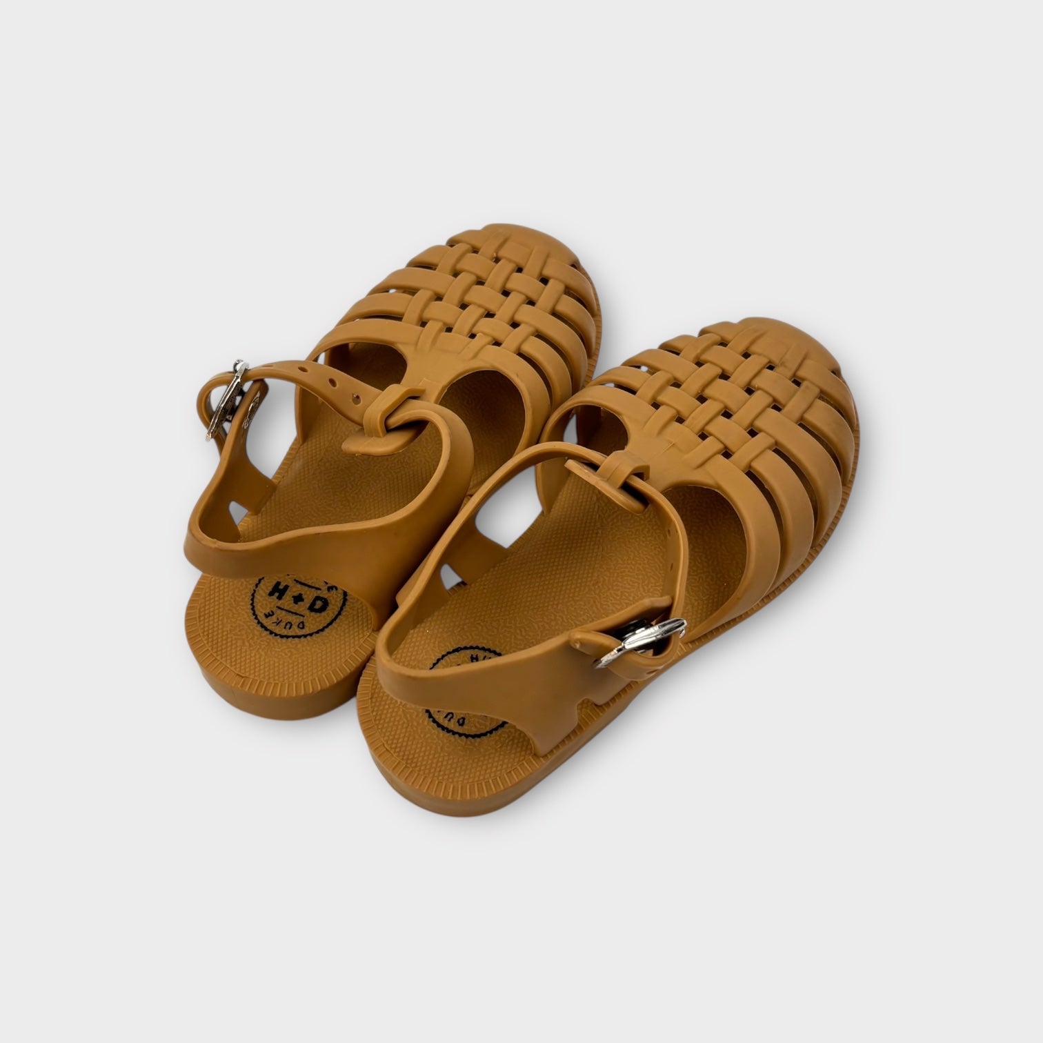 Hubble & Duke Mustard Jelly Sandals, Size EU 26