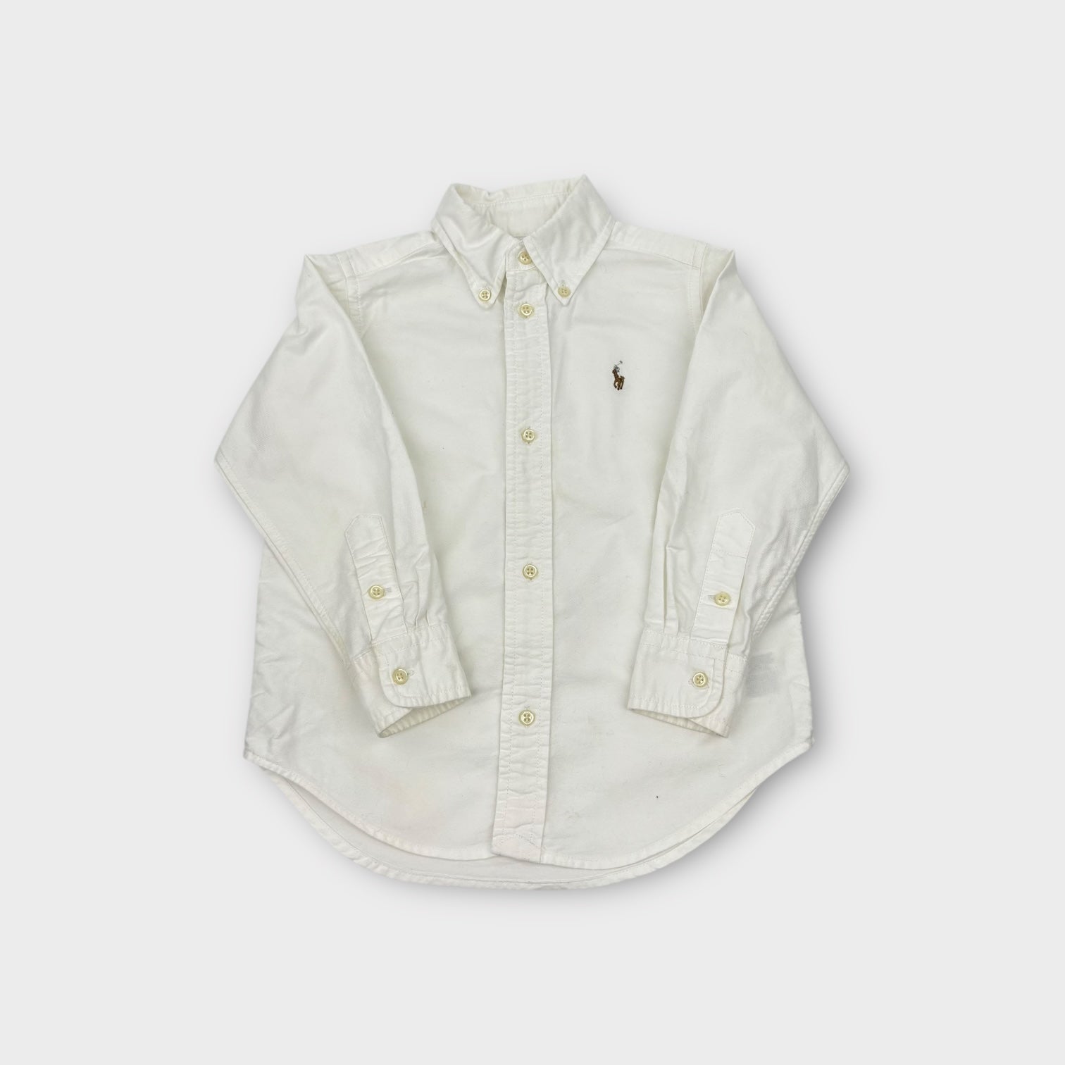 Ralph Lauren White Oxford Shirt, Size 4