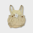 Blue Daisy Cream Muslin Romper, Size 000