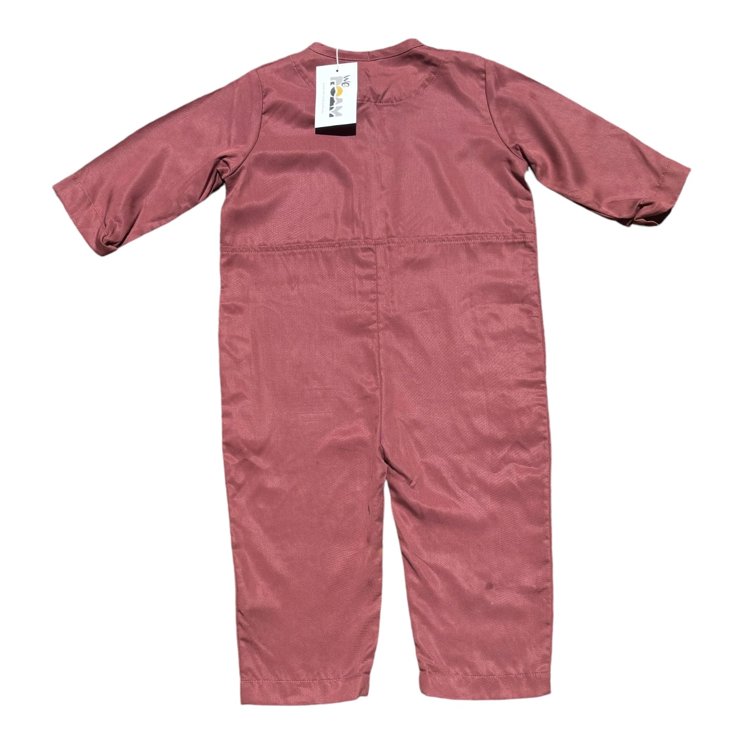 We Roam Rust Long Sleeve Jumpsuit, Size 3