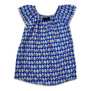 Oobi Blue Spot Print Dress, Size 2-3