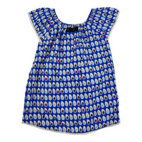 Oobi Blue Spot Print Dress, Size 2-3