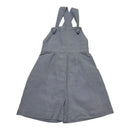 Chloe and Amelie Blue Linen Shortalls, Size 1