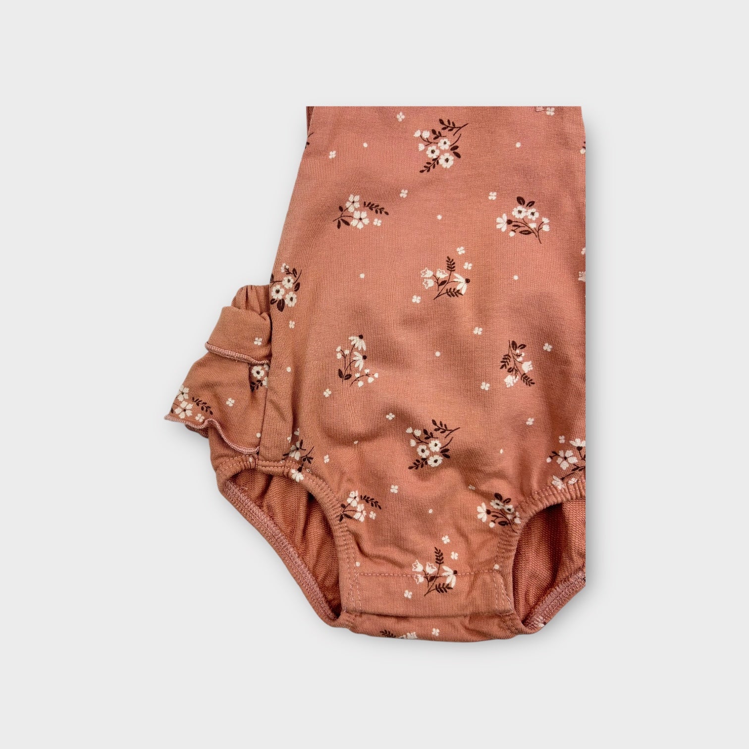 Purebaby Floral Frill Romper, Size 000