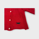 La Stupenderia Red Knit Cardigan, Size 000